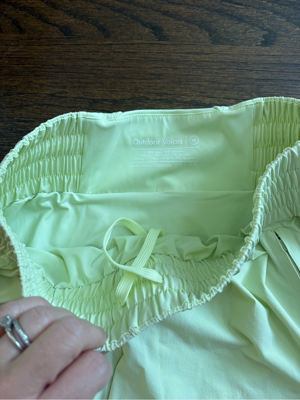 Outdoor Voices Mint Green Athletic Shorts - Size Medium - Picture 3 of 5